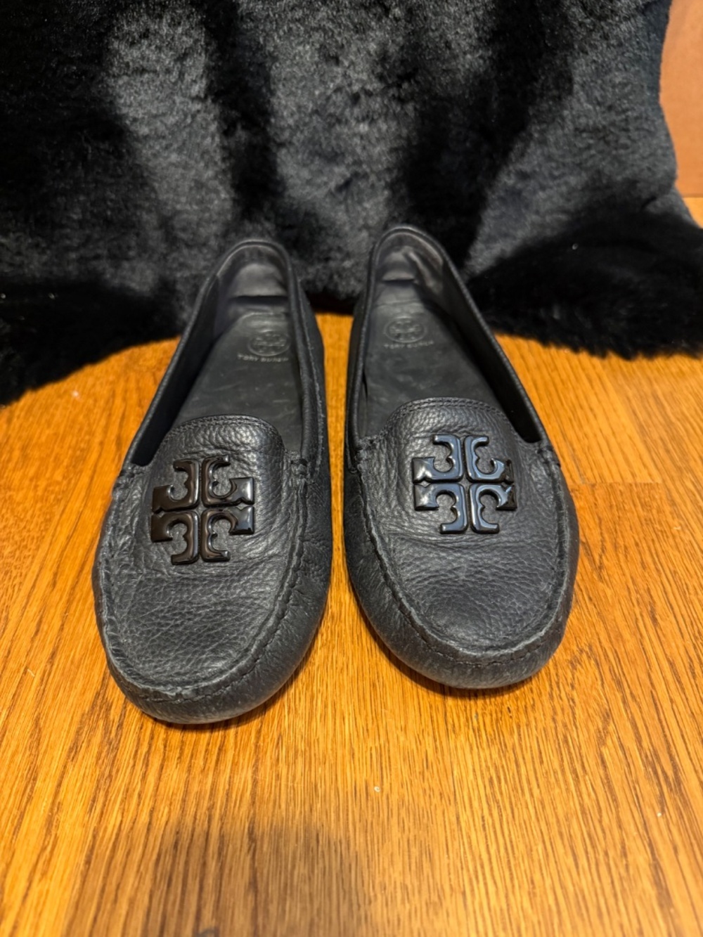 Tory Burch black Lowell driving shoes - Picture 2 of 7